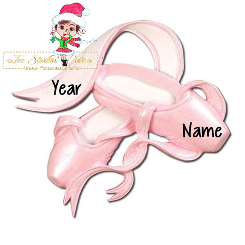 Personalized Christmas Ornament Ballet/ Girls/ Dress Up/ Play/ Kids/ Slippers/ Dance + Free Shipping!
