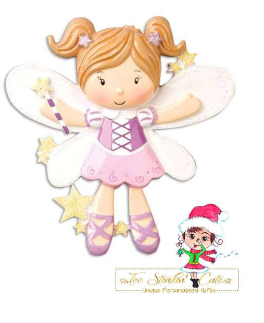 Personalized Christmas Ornament Fairy Princess Girl/ Kids/ Play/ Dress Up + Free Shipping!