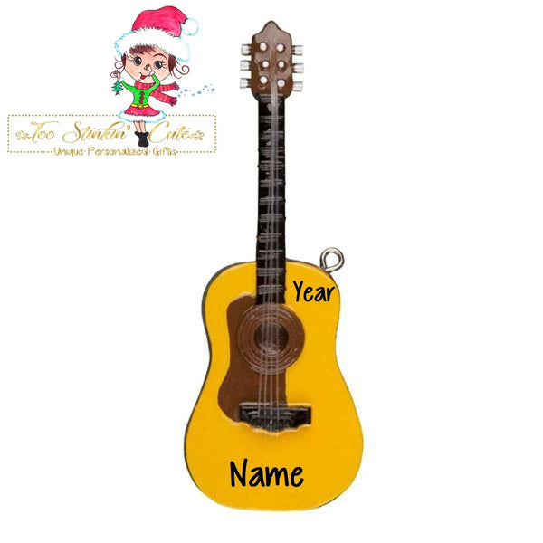Personalized Christmas Ornament Guitar Music Band + Free Shipping!
