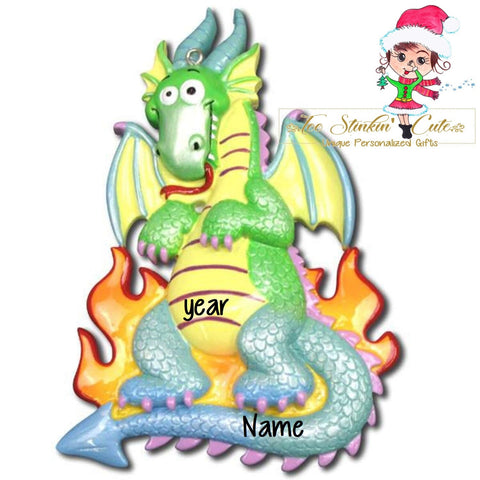 Christmas Ornament Dragon/ Children/ Kids/ Boys Girls - Personalized + Free Shipping!