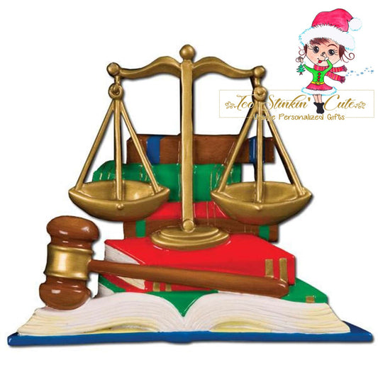 Personalized Christmas Ornament Law Graduate Student Cap College + Free Shipping! /Graduation/ School College Diploma Certificate Lawyer