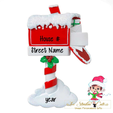 Christmas Ornament Mailbox/ New Home/ Housewarming/ Real Estate Mail- Personalized + Free Shipping!