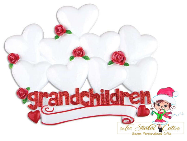 Personalized Christmas Table Topper Grandchildren Family of 9/ Best Friends/ Coworkers/ Grandkids/ Grandma+ Free Shipping!