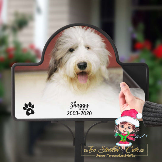 Personalized Custom Magnetic Pet Memorial Photo Yard Stake Family Animal