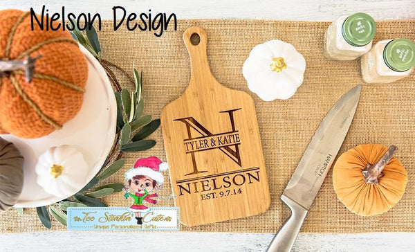 Personalized Handled Bamboo Serving Boards! 8 Amazing Designs! (Cutting Board/ Kitchen/ Chopping Block/ Cheese/ charcuterie board)