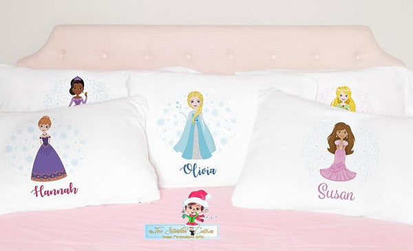 Personalized Princess Pillowcases (Girl, Kids, Daughter, Princess, Fairy, Castle, Grandkids, Pillow)