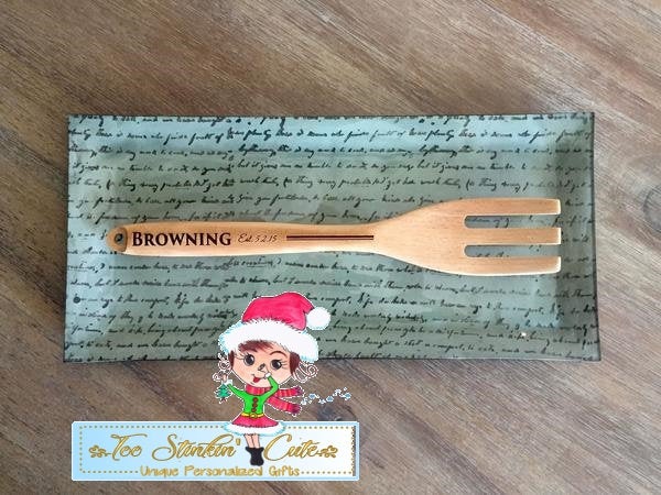Personalized Decorative Wooden Spoons and Forks (Kitchen, Housewarming, Cook, Chef, Mom, Grandma, Mother's Day)