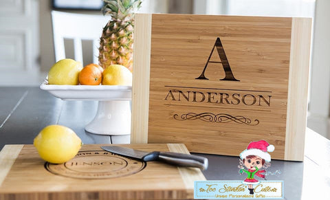 Personalized Bamboo Cutting Board 11x14 â€“ 11 Styles! (Cutting Board/ Kitchen/ Chopping Block/ Cheese/ charcuterie board)