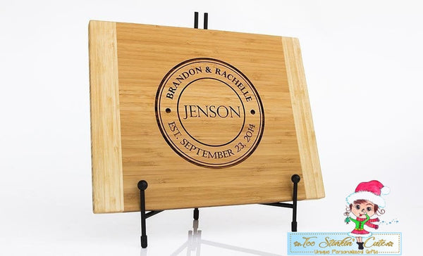 Personalized Bamboo Cutting Board 11x14 â€“ 11 Styles! (Cutting Board/ Kitchen/ Chopping Block/ Cheese/ charcuterie board)