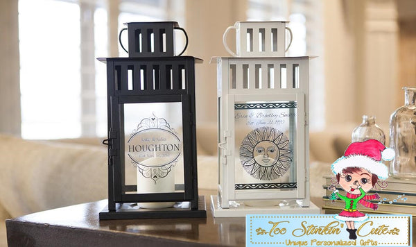 Custom Personalized Lanterns (Home Decor, Candle, Rustic, Luxury, Farmhouse)