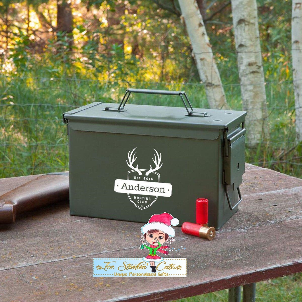 Personalized Metal Ammo Box - Multiple Designs (Men, Grandpa, Dad, Papa, Fathers Day, Man Cave)