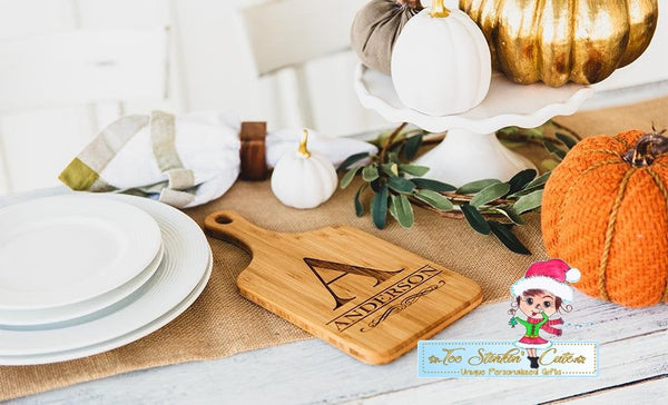 Personalized Handled Bamboo Serving Boards! 8 Amazing Designs! (Cutting Board/ Kitchen/ Chopping Block/ Cheese/ charcuterie board)