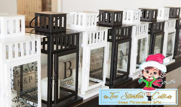 Custom Personalized Lanterns (Home Decor, Candle, Rustic, Luxury, Farmhouse)