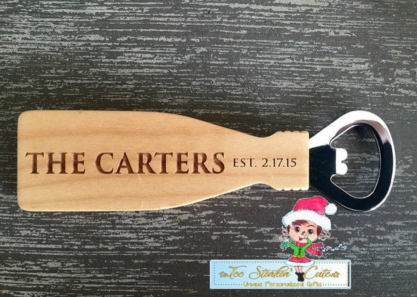 Custom Personalized Magnetic Bottle Openers (Housewarming, Father's Day, Bar, Man Cave, Men, Barware)
