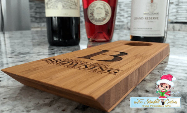 Personalized Wine Bottle Balancer Custom (Mothers Day, Mom, Grandma, Wine, Cork, Rack)
