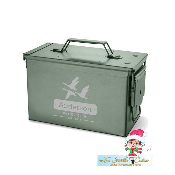 Personalized Metal Ammo Box - Multiple Designs (Men, Grandpa, Dad, Papa, Fathers Day, Man Cave)
