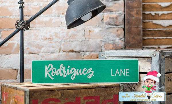 Personalized Aluminum Street Signs (New Home, Move, Housewarming, Street, Family, Kids, Last Name)