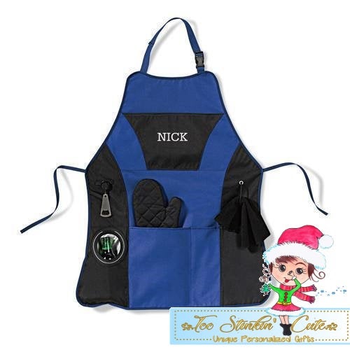 Personalized Grilling Apron (Papa, Daddy, Dad, Son, Personalized, Custom, Father's Day)