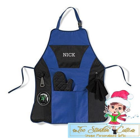Personalized Grilling Apron (Papa, Daddy, Dad, Son, Personalized, Custom, Father's Day)