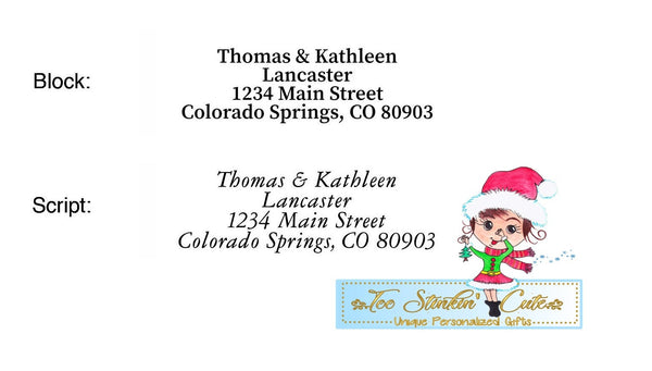 Custom Personalized Wilderness Lodge Diecut Address Labels (4 designs)/ Country Cabin Return Address