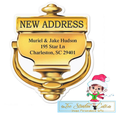 Custom Personalized New Home Diecut Address Labels/ Move/ Relocation