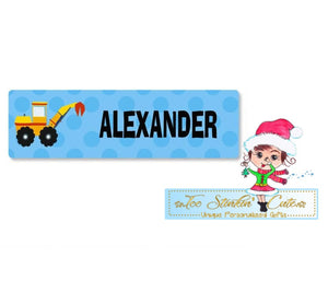 Custom Personalized Construction ID Labels/ Kids Identification Tags
