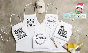 Personalized Aprons for Dad and Grandpa (Father's Day)