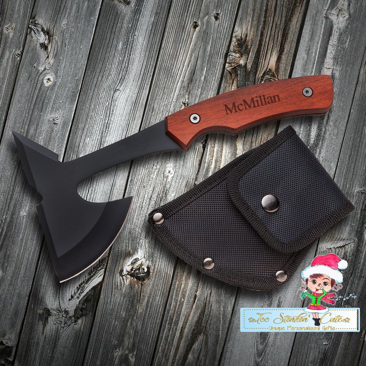 Personalized Saw Mountain Axe/ Custom Wood Tool/ Hatchet/ Men Boss Executive Outdoors Camping