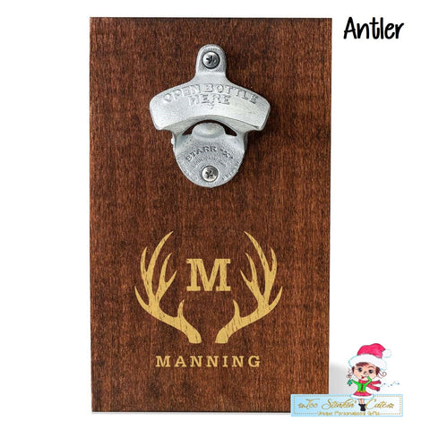 Personalized ANY NAME Wood Plank Wall Bottle Opener/ Custom Beer Opener/ Unique Gift/ Fathers Day Dad Boss Friend Birthday Men
