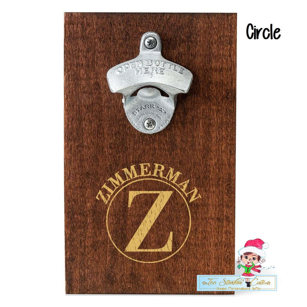Personalized ANY NAME Wood Plank Wall Bottle Opener/ Custom Beer Opener/ Unique Gift/ Fathers Day Dad Boss Friend Birthday Men