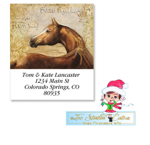 Custom Personalized Horses Address Labels (12 designs)/ Stable
