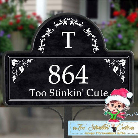 Personalized Custom Magnetic Yard Stake Family Garden Sign Address Number