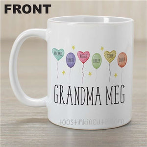 Grandma Balloons Personalized Coffee Mug