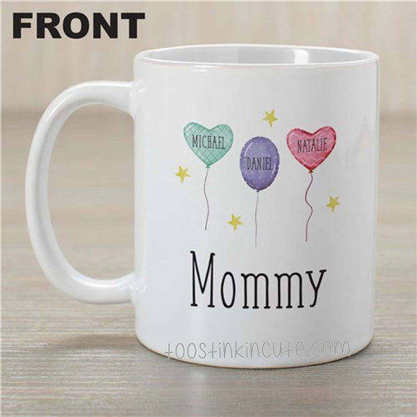 Grandma Balloons Personalized Coffee Mug