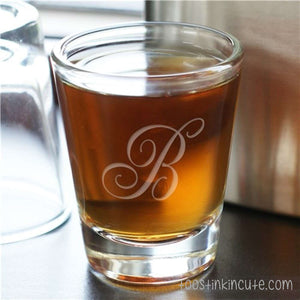 Personalized Monogram Shot Glass