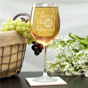 Personalized Birthday Wine glass