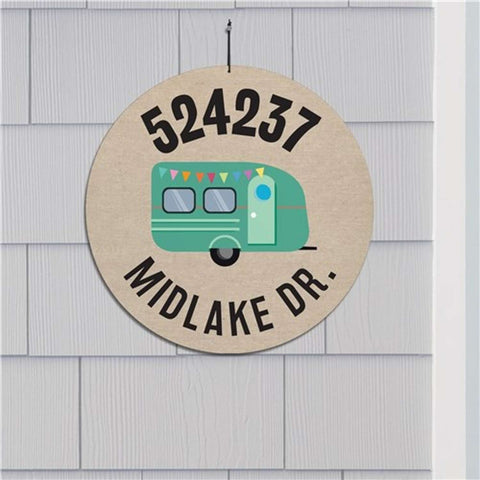 Personalized Camping Address Sign